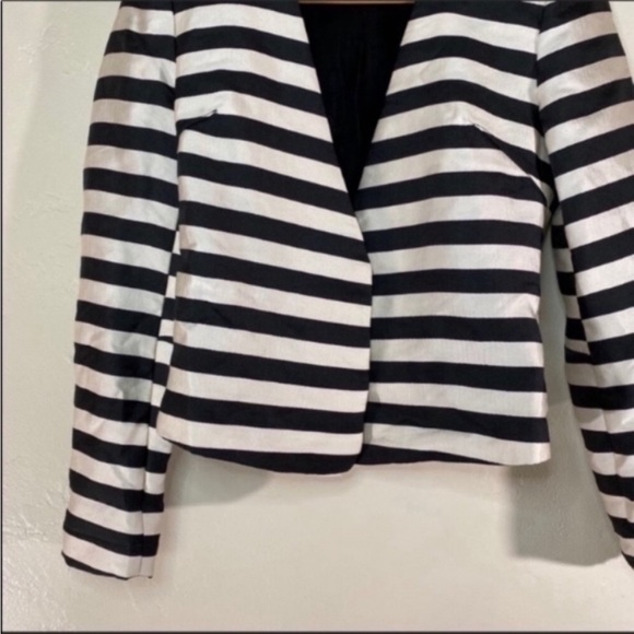Anthro Dolce Vita Macyn collarless Striped Blazer size XS - Picture 5 of 6